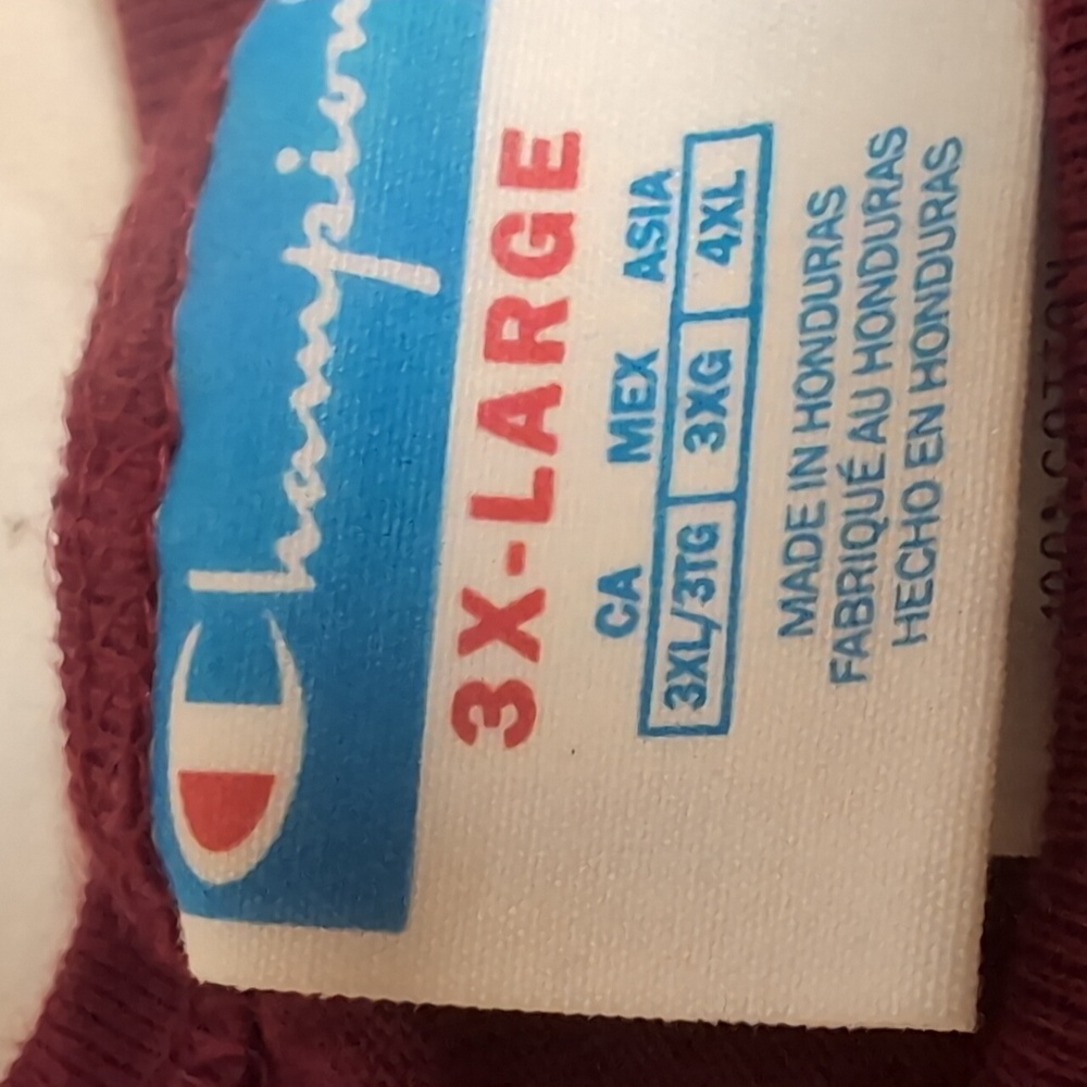 Champion XXXL burgundy t-shirt - Picture 2 of 6
